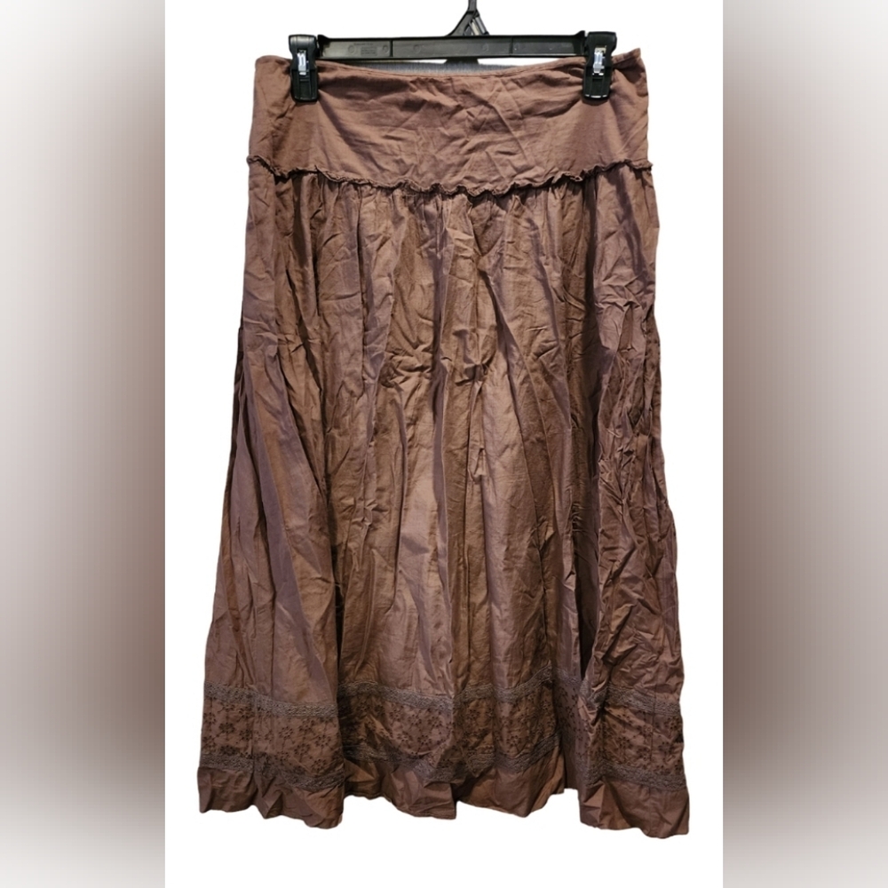 Ana brown broomstick skirt, size 12